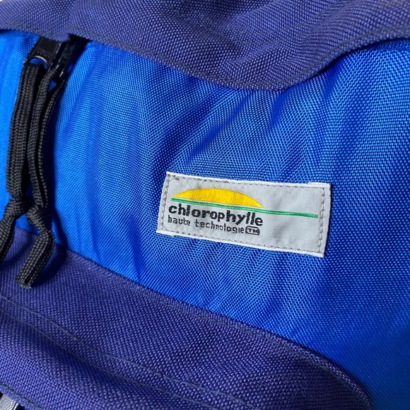 Chlorophylle Day Pack Backpack Canada Minimalist Hiking Student Travel Blue - Picture 2 of 9